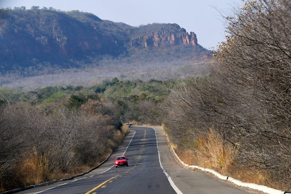 De BR-135 naar de staat Piauí, Brazilië