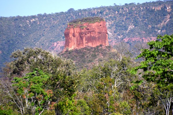 Landschap in de omgeving van Wolf Cliff Camp, Piauí, Brazilië