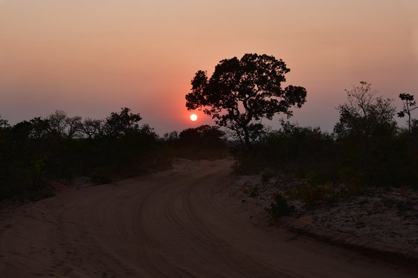 Zonsopkomst in Chapada dos Guimarães, Brazilië