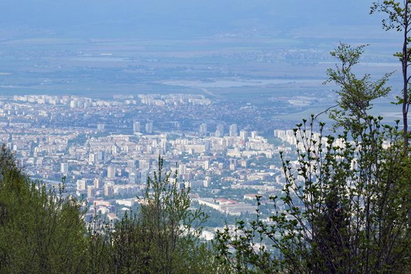 Uitzicht op Sofia vanaf Mt Vitosha
