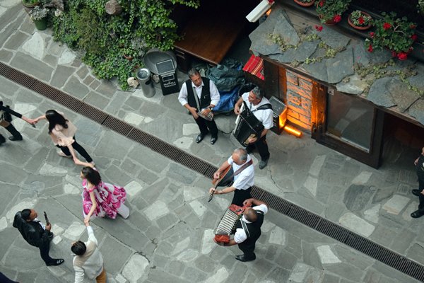 Volksmuziek en -dansen in Bansko hotel