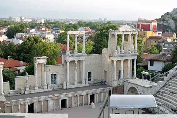 Het Romeinse amfitheater in Plovdiv