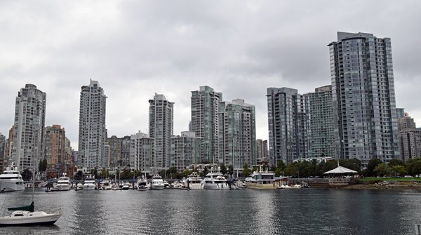 De skyline van Vancouver