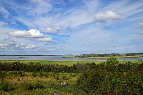 Uitzicht bij de Orjaku Bird Watching Tower op Estland, Estland
