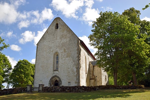 De kerk van Karja op Saaremaa, Estland