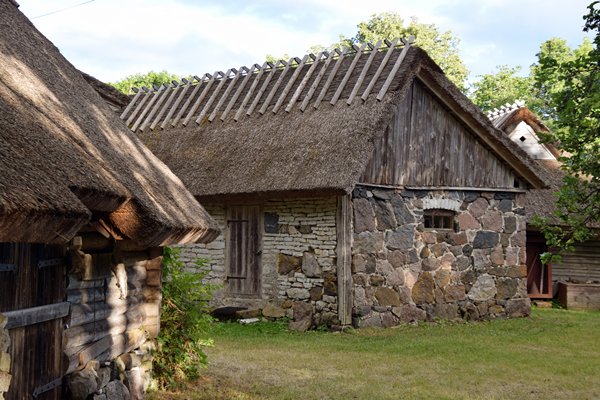 Traditionele bouw in Koguva, Estland