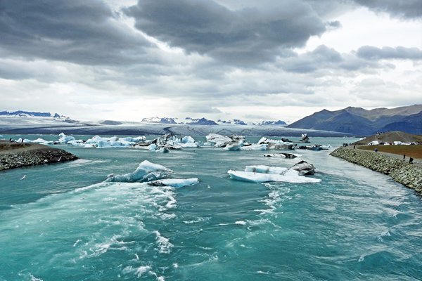 Het gletsjermeer bij Jökulsarlon
