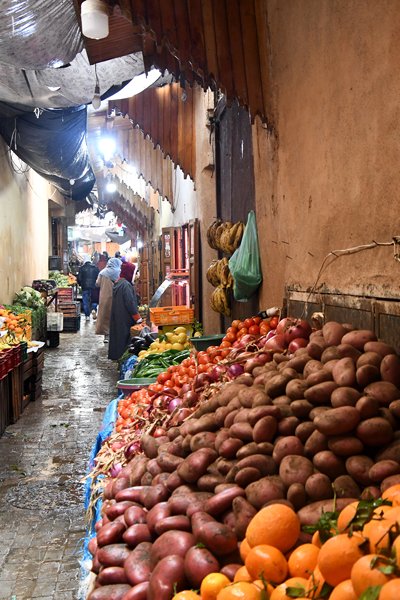 In de medina van Fez, Marokko