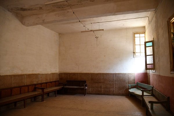 Interieur van de synagoge van Sefrou (Marokko)