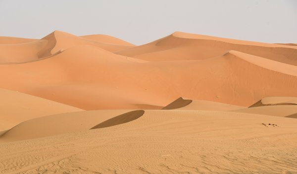 Zandduinen bij Merzouga, Marokko