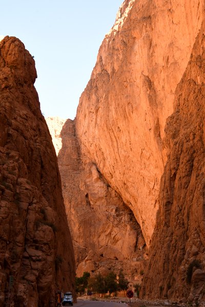 Ochtendlicht in de Todrakloof, Marokko