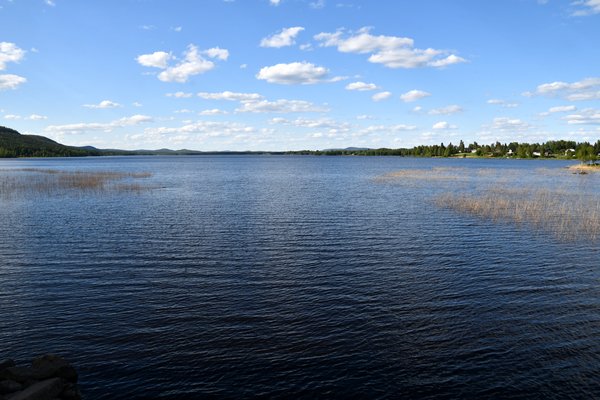 Bodträsket meer bij Boden, Noord Zweden