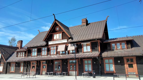 Houten station van Boden, Noord Zweden