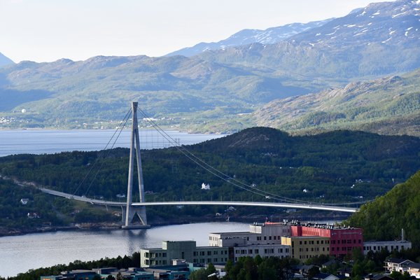 Hålogalandsbrug bij Narvik, Noorwegen