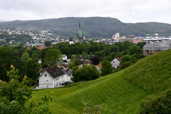 Uitzicht vanaf het Kristiansten fort, Trondheim