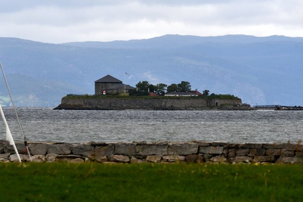 Het eiland Munkholmen bij Trondheim