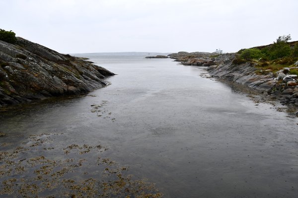 Strook water tussen Vrångö en Brännö, Zweden