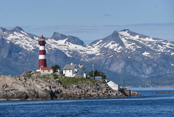 Met de boot van Svolvaer naar Bodø, Noorwegen