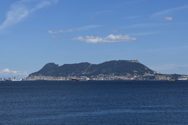 Zicht op Gibraltar