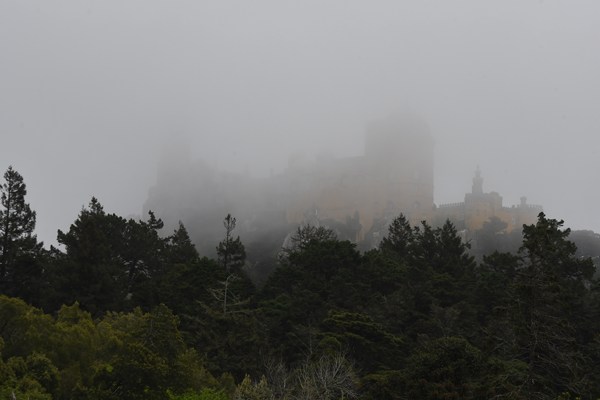Palácio da Pena in de mist