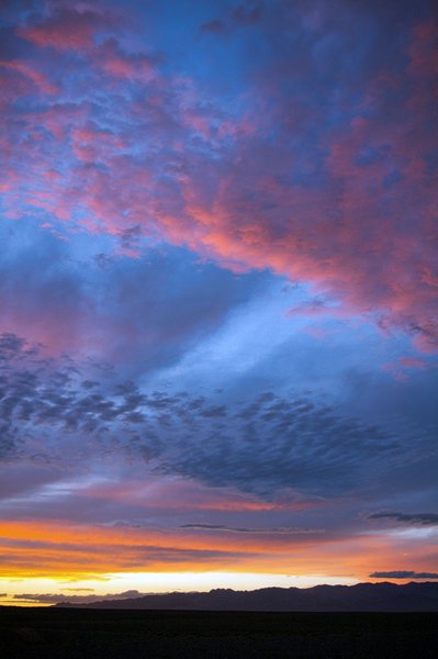 Zonsondergang Khyasgar Nuur.