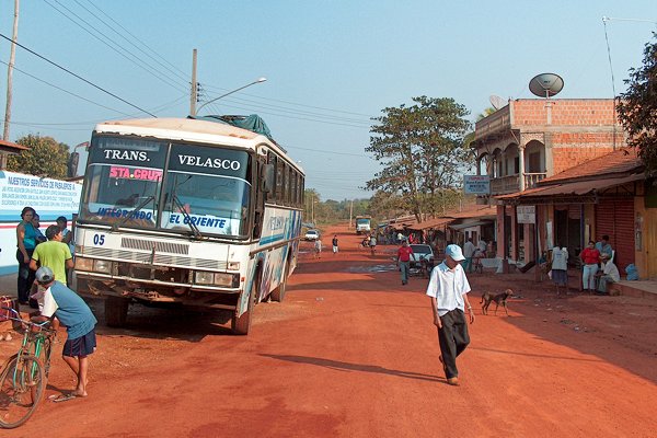 Bus van grens naar San Ignacio.