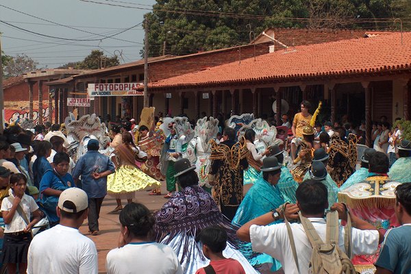 Feest van de maagd van Urkupiña.
