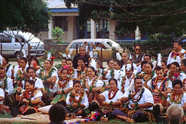 Oefenen in Tonga.