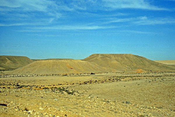 Steeds vlakker, leger en erg veel zand.